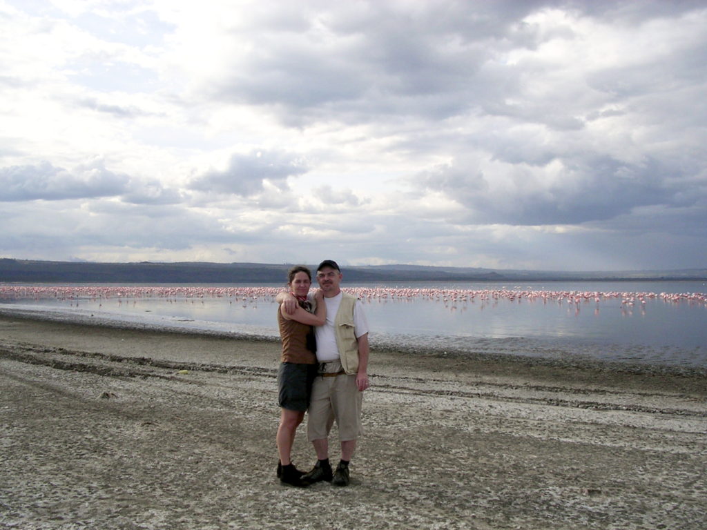Lake Nakuru - tusindvis af flamingoer
