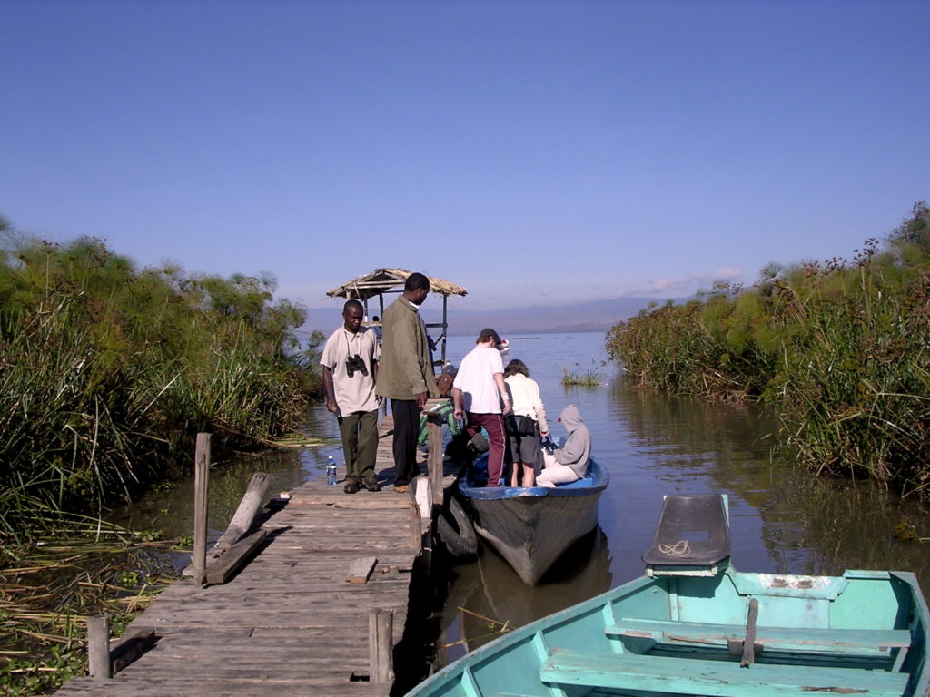 Lake Naivasha - en lokal fisker samler os op