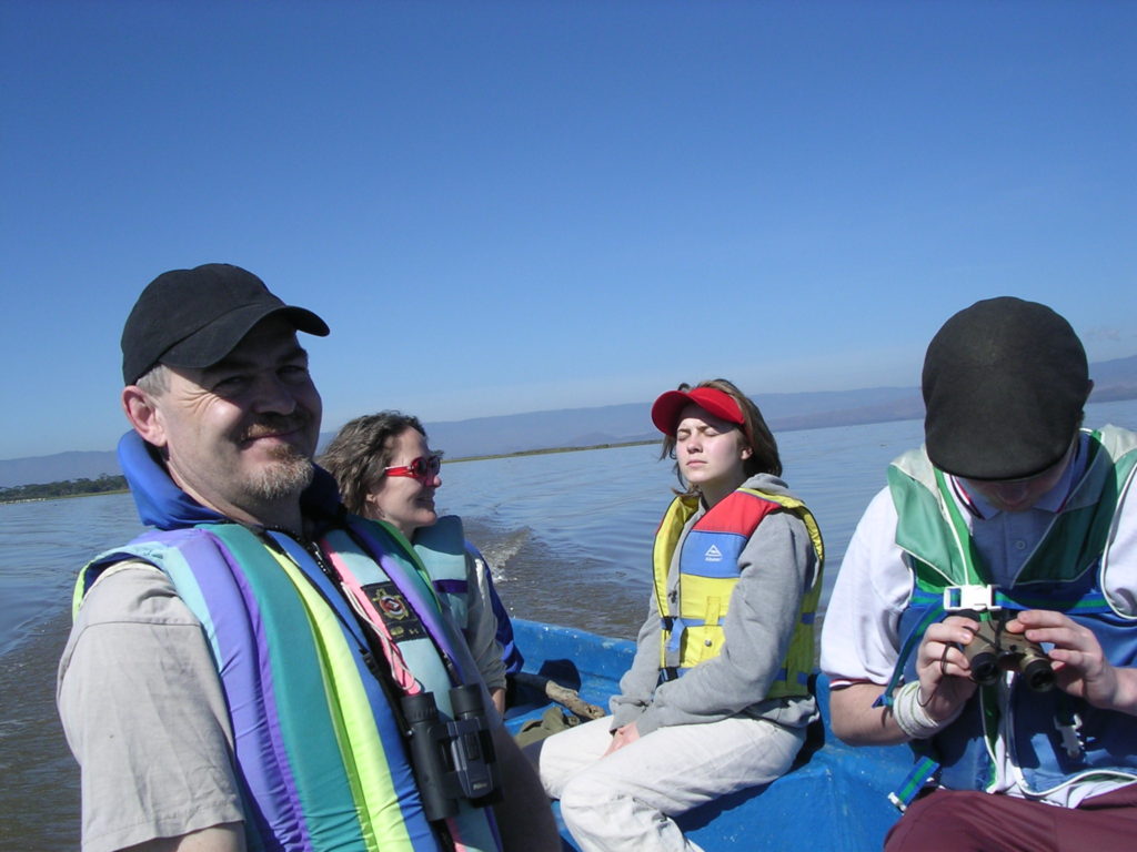 Lake Naivasha - turisterne virker nu også ret dovne og hyggelige...