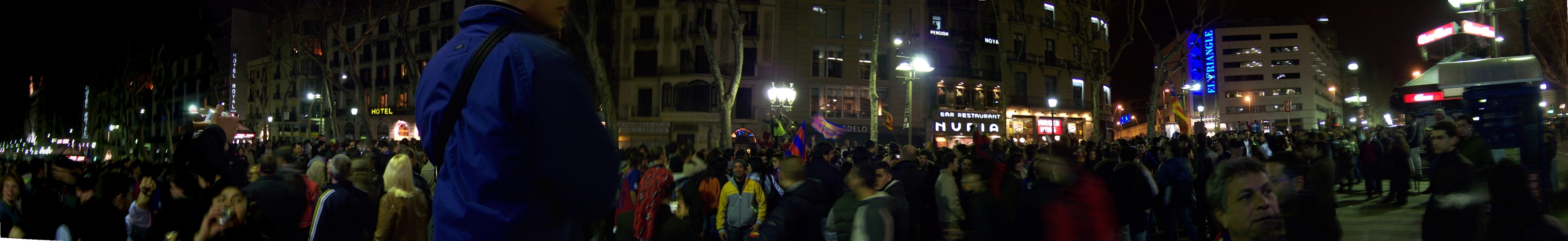 Sejren fejres på Ramblaen - Barcelona 2006