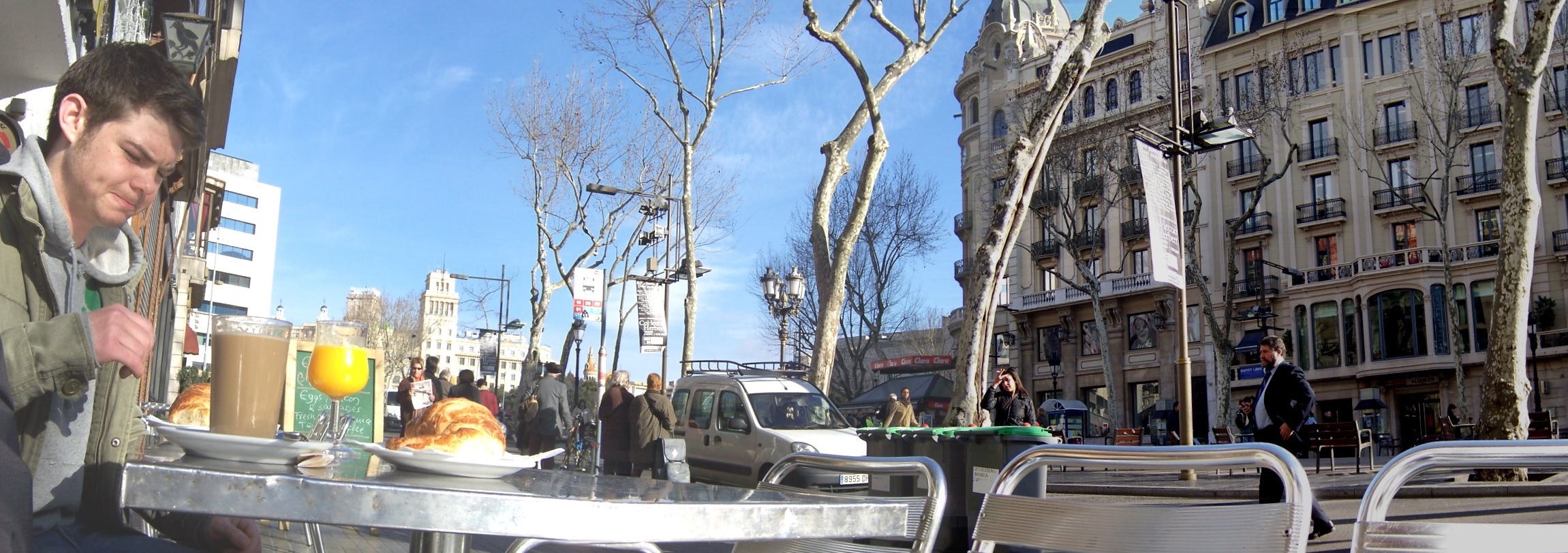 Morgenmad på Ramblaen - Barcelona 2006